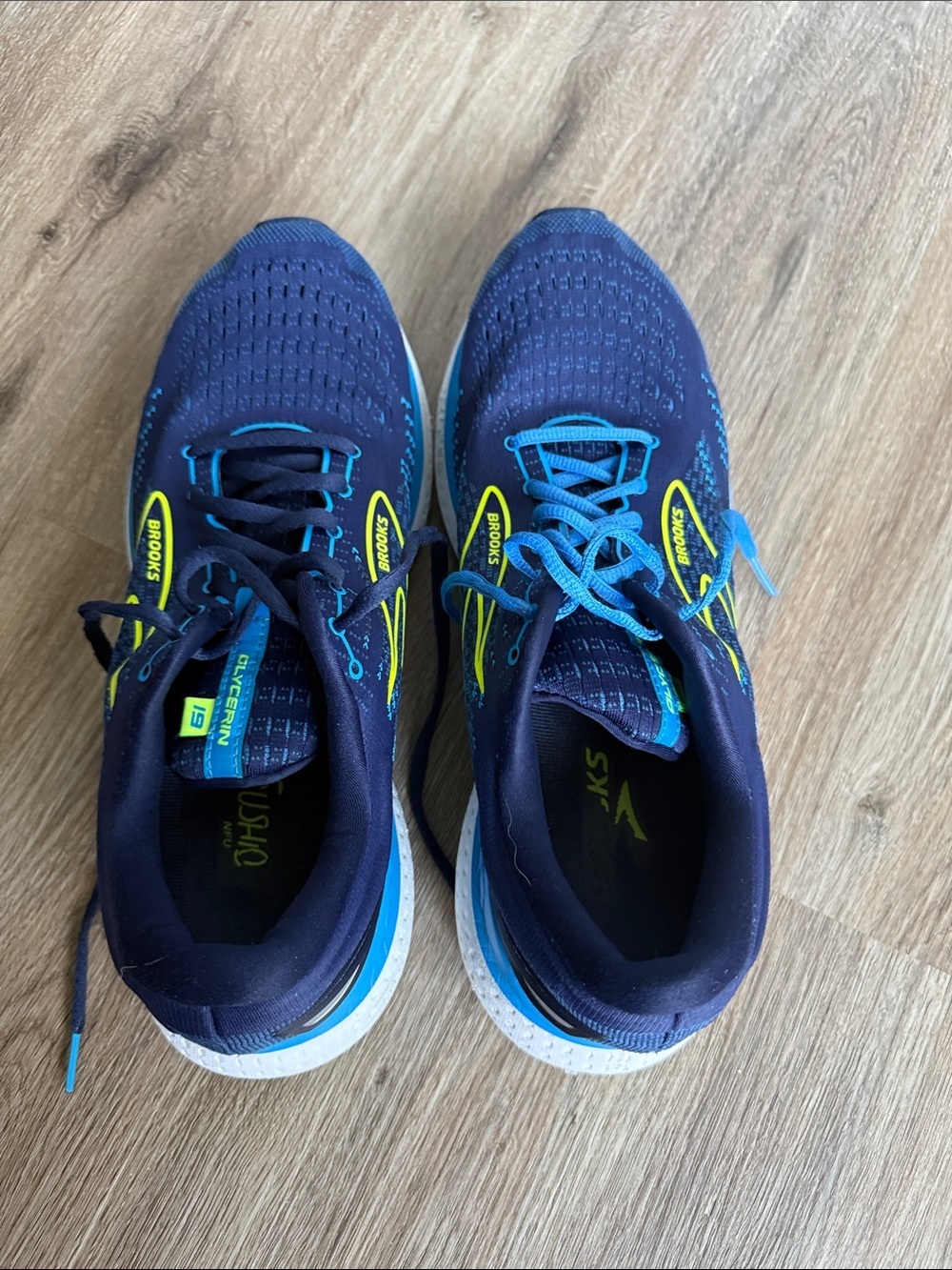 Brooks Glycerin 19 Men's Navy and Blue Running Shoes Size 11.5 - Picture 7 of 9